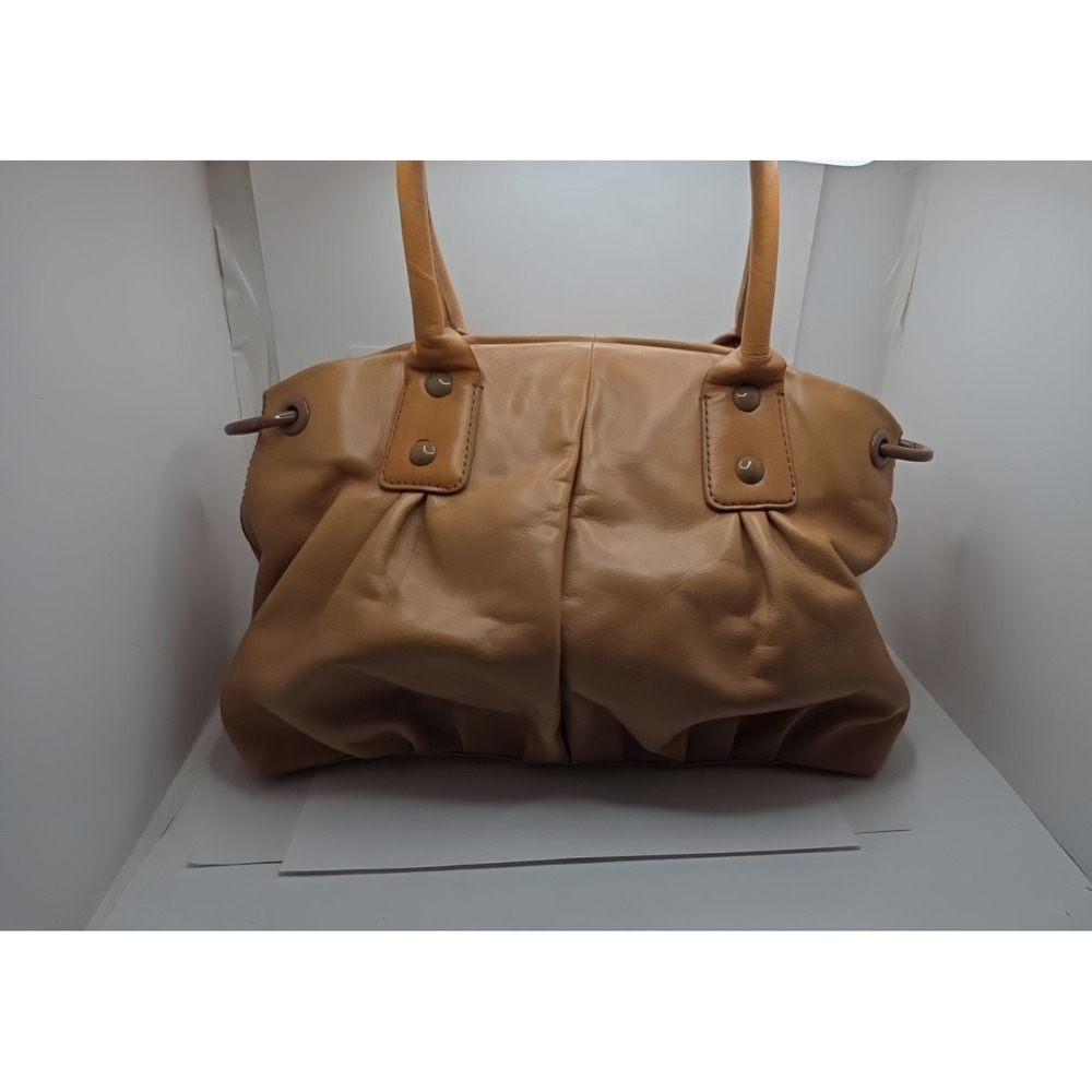 J. Crew Large Light Camel Leather Handbag